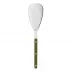 Bistrot Shiny Green Fern Rice Serving Spoon 10.5"