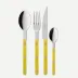 Bistrot Solid Yellow 24 Pieces Cutlery Set 9"1/4
