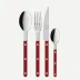 Bistrot Solid Burgundy 48 Pieces Cutlery Set 9"1/4