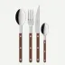 Bistrot Solid Chocolate 48 Pieces Cutlery Set 9"1/4