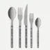 Bistrot Vintage Gingham Black 5 Pieces Cutlery Set