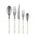 Bistrot Vintage Ivory 5-Pc Setting (Dinner Knife, Dinner Fork, Soup Spoon, Salad Fork, Teaspoon)
