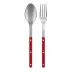 Bistrot Vintage Red 2-Pc Serving Set 10.25" (Fork, Spoon)