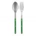 Bistrot Vintage Garden Green 2-Pc Serving Set 10.25" (Fork, Spoon)