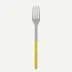Bistrot Vintage Solid Yellow Serving Fork 10"1/4