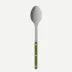Bistrot Vintage Solid Green Fern Serving Spoon 10"1/4