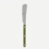 Bistrot Vintage Solid Green Fern Butter Knife 7"3/4