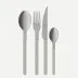 Bistrot Vintage Solid Grey 24 Pieces Cutlery Set 9"1/4