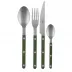 Bistrot Vintage Green 4-Pc Setting (Dinner Knife, Dinner Fork, Soup Spoon, Teaspoon)