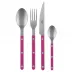 Bistrot Vintage Rasperry 4-Pc Setting (Dinner Knife, Dinner Fork, Soup Spoon, Teaspoon)