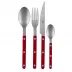 Bistrot Vintage Burgundy 4-Pc Setting (Dinner Knife, Dinner Fork, Soup Spoon, Teaspoon)