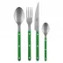 Bistrot Vintage Garden Green 4-Pc Setting (Dinner Knife, Dinner Fork, Soup Spoon, Teaspoon)