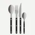 Bistrot Vintage Black 48 Pieces Cutlery Set 9.25"