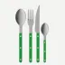 Bistrot Vintage Solid Garden Green 48 Pieces Cutlery Set 9"1/4
