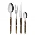 Bistrot Brillant Faux Buffalo 4-Pc Setting (Dinner Knife, Dinner Fork, Soup Spoon, Teaspoon)