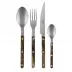 Bistrot Vintage Buffalo 4-Pc Setting (Dinner Knife, Dinner Fork, Soup Spoon, Teaspoon) Faux Buffalo