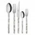 Bistrot Shiny Dune Ivory 5-Pc Setting (Dinner Knife, Dinner Fork, Soup Spoon, Salad Fork, Teaspoon)