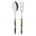 Bistrot Camouflage Green 2-Pc Serving Set 10.25" (Fork, Spoon)