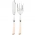 Numero 1 Ivory Fish 2-Pc Serving Set 10.25" (Fork, Spoon)