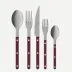Bistrot Vintage Pearly Aubergine 5 Pieces Cutlery Set