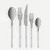 Bistrot Vintage Pearly White 5 Pieces Cutlery Set
