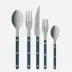 Bistrot Vintage Pearly Steel Blue 5-Pc Setting (Dinner Knife, Dinner Fork, Soup Spoon, Salad Fork, Teaspoon)