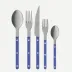 Bistrot Vintage Pearly Lapis Blue 5-Pc Setting (Dinner Knife, Dinner Fork, Soup Spoon, Salad Fork, Teaspoon)