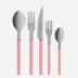 Bistrot Vintage Pearly Soft Pink 5-Pc Setting (Dinner Knife, Dinner Fork, Soup Spoon, Salad Fork, Teaspoon)