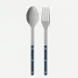 Bistrot Vintage Pearly Steel Blue 2-Pc Serving Set 10.25" (Fork, Spoon)