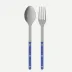 Bistrot Vintage Pearly Lapis Blue 2-Pc Serving Set 10.25" (Fork, Spoon)