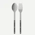 Bistrot Vintage Pearly Dark Grey 2-Pc Serving Set 10.25" (Fork, Spoon)