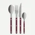 Bistrot Vintage Pearly Aubergine 24 Pieces Cutlery Set 9.25"