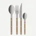 Bistrot Vintage Pearly Caramel 24 Pieces Cutlery Set 9.25"