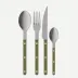 Bistrot Vintage Pearly Olive 24 Pieces Cutlery Set 9.25"