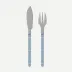 Bistrot Vintage Pearly Light Blue Fish Set 8.25"