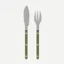 Bistrot Vintage Pearly Olive Fish Set 8.25"