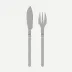 Bistrot Vintage Pearly Grey Fish Set 8.25"