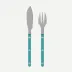 Bistrot Vintage Pearly Turquoise Fish Set 8.25"