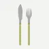 Bistrot Vintage Pearly Moss Fish Set 8.25"