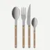 Bistrot Vintage Pearly Caramel 4 Pieces Cutlery Set 9.25"