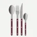 Bistrot Vintage Pearly Aubergine 48 Pieces Cutlery Set 9.25"