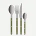 Bistrot Vintage Pearly Olive 48 Pieces Cutlery Set 9.25"