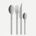 Bistrot Vintage Pearly Grey 48 Pieces Cutlery Set 9.25"