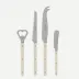 Bistrot Vintage Pearly Pearl Bistrot Aperitif Set (Bottle Opener, Tomato Knife, Cheese Knife Large, Butter Spreader)