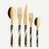 Bistrot Gold Dune Dune Black 5 Pieces Cutlery Set