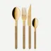 Bistrot Gold Teak Teak 24 Pieces Cutlery Set 9"1/4