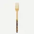 Bistrot Gold Tortoise Faux Tortoise Serving Fork 10"1/4