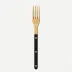 Bistrot Gold Solid Black Dinner Fork 8"1/2
