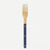 Bistrot Gold Solid Navy Blue Dinner Fork 8"1/2