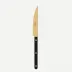 Bistrot Gold Solid Black Dinner Knife 9"1/4